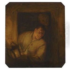 Two Peasants In An Interior by Adriaen Jansz van Ostade