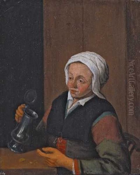 Bauerin Mit Zinnkrug - view 1