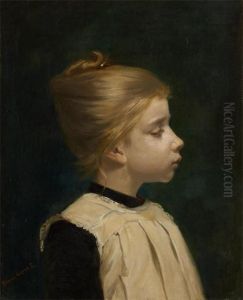 Jeune Fille De Profil by Ernest Blanc-Garin