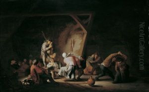 Bauerntanz In Der Scheune