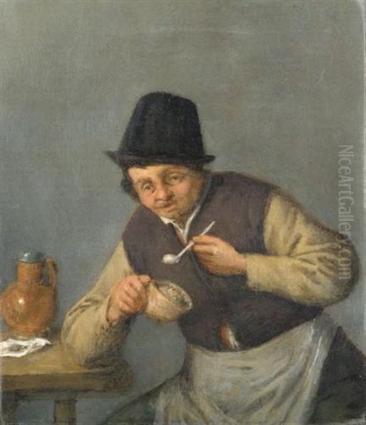A Peasant With His Pipe - view 1