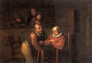 Eine Tolldreiste Annaherung by Adriaen Jansz van Ostade