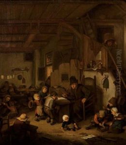 Interieur Einer Schule by Adriaen Jansz van Ostade