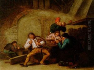 Bauerngelage Im Wirtshaus by Adriaen Jansz van Ostade