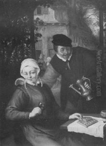Wafeleters by Adriaen Jansz van Ostade