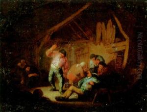 Peasants Merrymaking In An Inn by Adriaen Jansz van Ostade