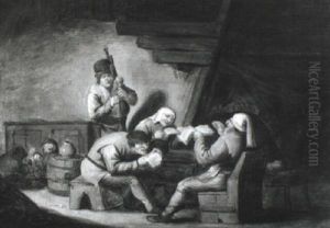 Peasants Singing In A Barn: An Allegory Of The Sense Of Sound