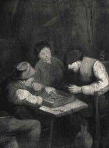 Les Joueurs De Trictrac by Adriaen Jansz van Ostade