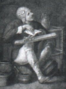 Craftsman At Work by Adriaen Jansz van Ostade