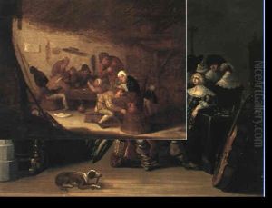 Kroginteri"r by Adriaen Jansz van Ostade
