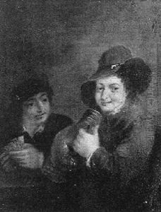 Two Boys Drinking by Adriaen Jansz van Ostade