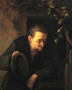 Gebeugter Mann Mit Hut by Adriaen Jansz van Ostade
