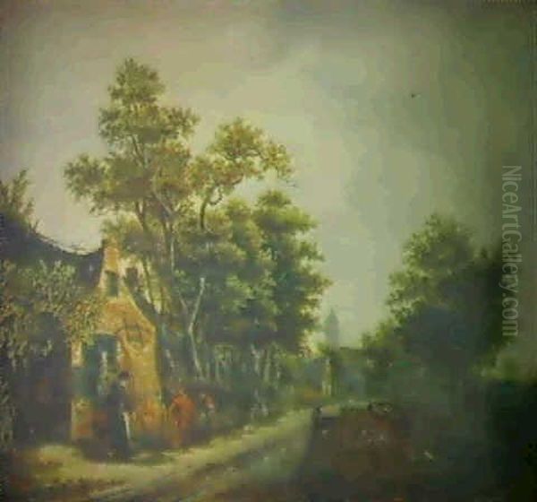 Stadtansicht Mit Figurenstaffage - view 1