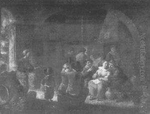 Figures In A Tavern Interior