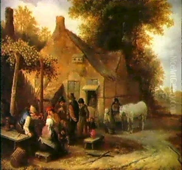 Bauern Vor Einem Wirtshaus - view 1