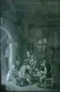 Interieur De Taverne by Adriaen Jansz van Ostade