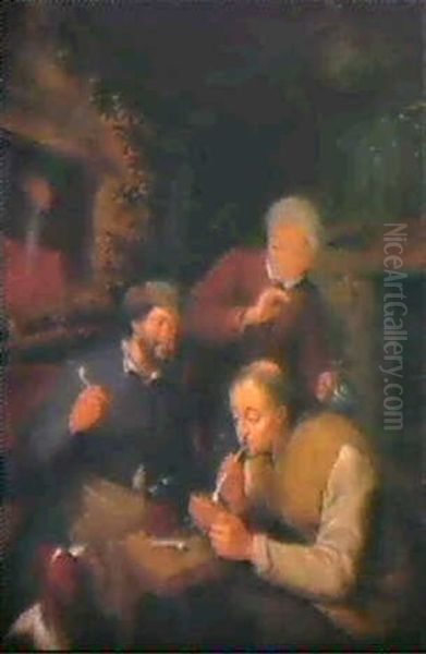 Zwei Pfeifenraucher In Der Schenke - view 1