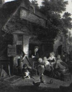 Feierabend by Adriaen Jansz van Ostade