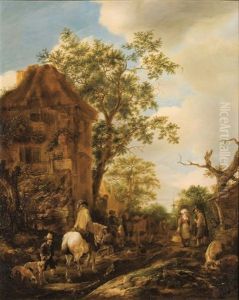 La Halte by Isaac Van Ostade