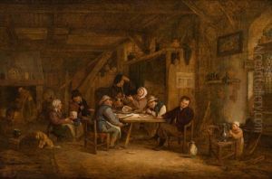 Bauerninterieur by Isaac Van Ostade