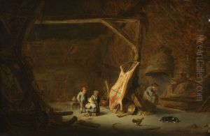 Das Geschlachtete Schwein by Isaac Van Ostade