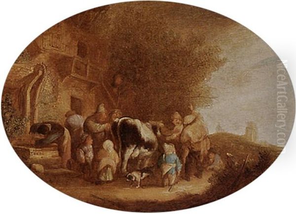 Wheeler-dealers Near An Inn - view 1