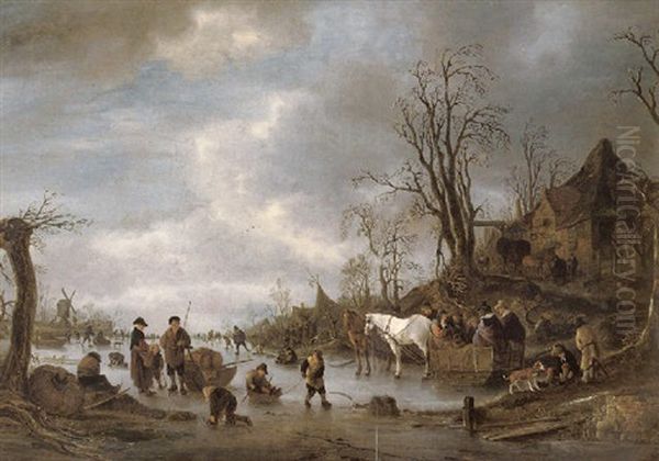 A Winter Landscape With Skaters - view 1