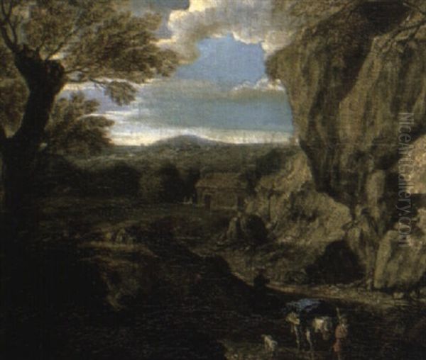 Peasants Butchering A Cow - view 1