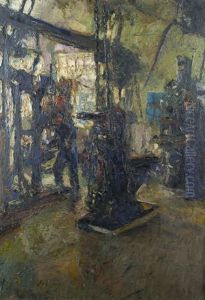 In Der Maschinenhalle by Johann Osten