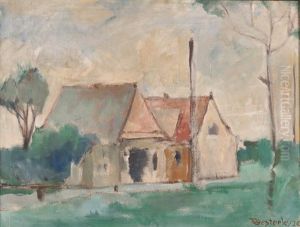 Landschaft Mit Gehoft by Wilhelm Oesterle