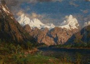Norwegische Fjordlandschaft by Carl August (Karl M.) Osterley