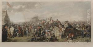 The Derby Day by Auguste I Blanchard