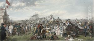 Derby Day by Auguste I Blanchard