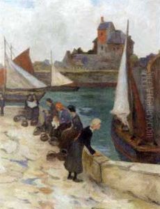 L'attente Des Femmes De Pecheurs by Allan Erik August Oesterlind