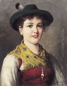 Junges Madchen In Tracht