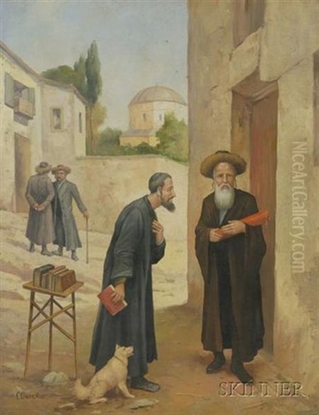 Courtyard Scene (+ Another; 2 Works) - view 1