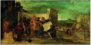 Vespasiens Faisant Elever Le Colisee A Rome