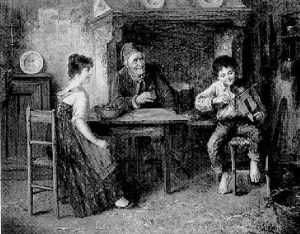 The Fiddler's Impromptu Concert by Carl Ostersetzer