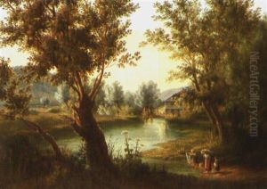 Vue Prise Aux Environs De Moitiers Dans Le Valtravers, Canton De Neuchatel by Rose d' Osterwald