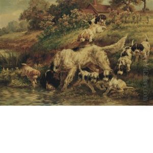 English Setter Drinking Along The Shore by Edmund Henry Osthaus