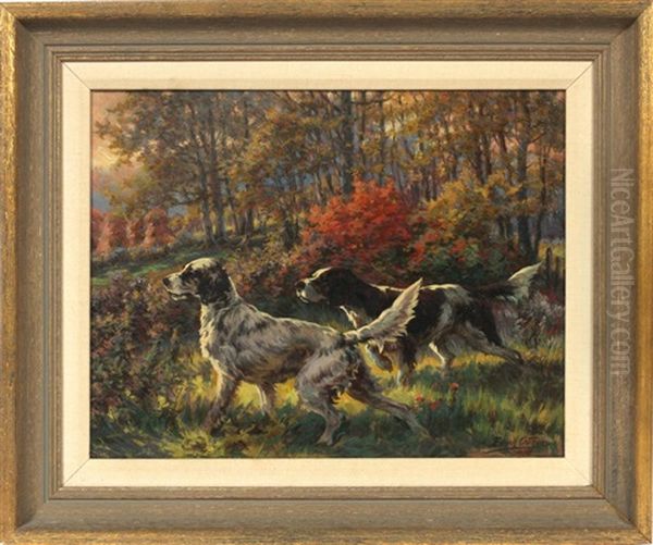 Two Setters On The Hunt - view 1