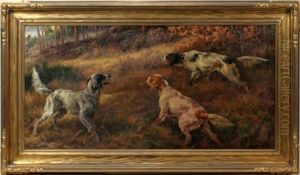 Hunting Dogs On The Scent by Edmund Henry Osthaus