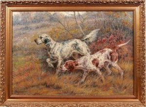 Two Hunting Dogs by Edmund Henry Osthaus