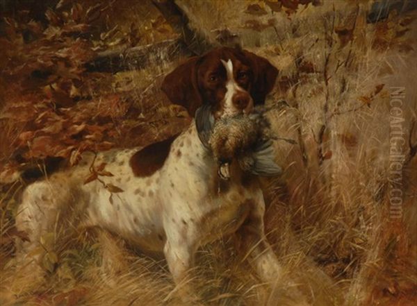 Pointer With Quail - view 1
