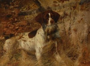 Pointer With Quail Pointer With Quail