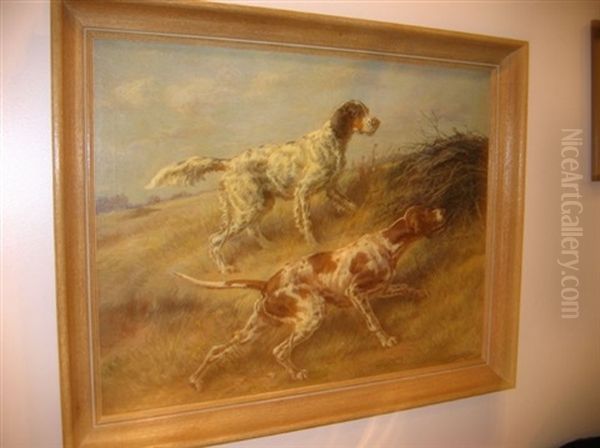 Hunting Dogs In The Field - view 1