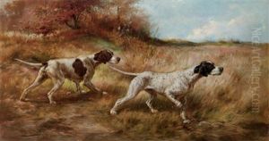 Maid Of Kent And Rip Rap On The Scent by Edmund Henry Osthaus