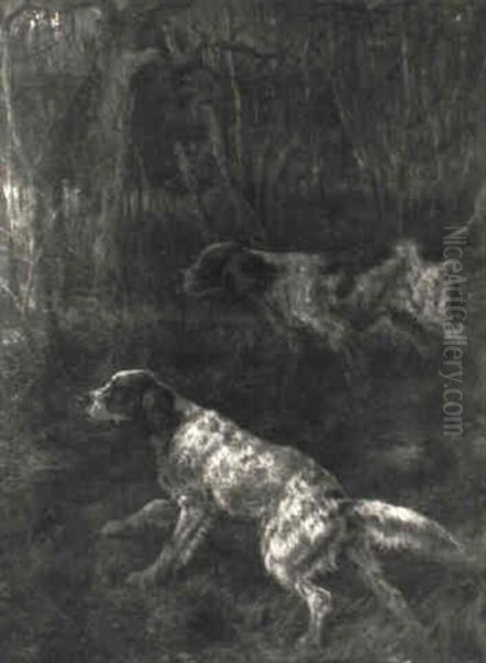 Two Setters On The Hunt - view 1