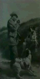 Hunter With Spaniels by Edmund Henry Osthaus