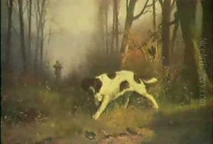 Dog With Hunter by Edmund Henry Osthaus
